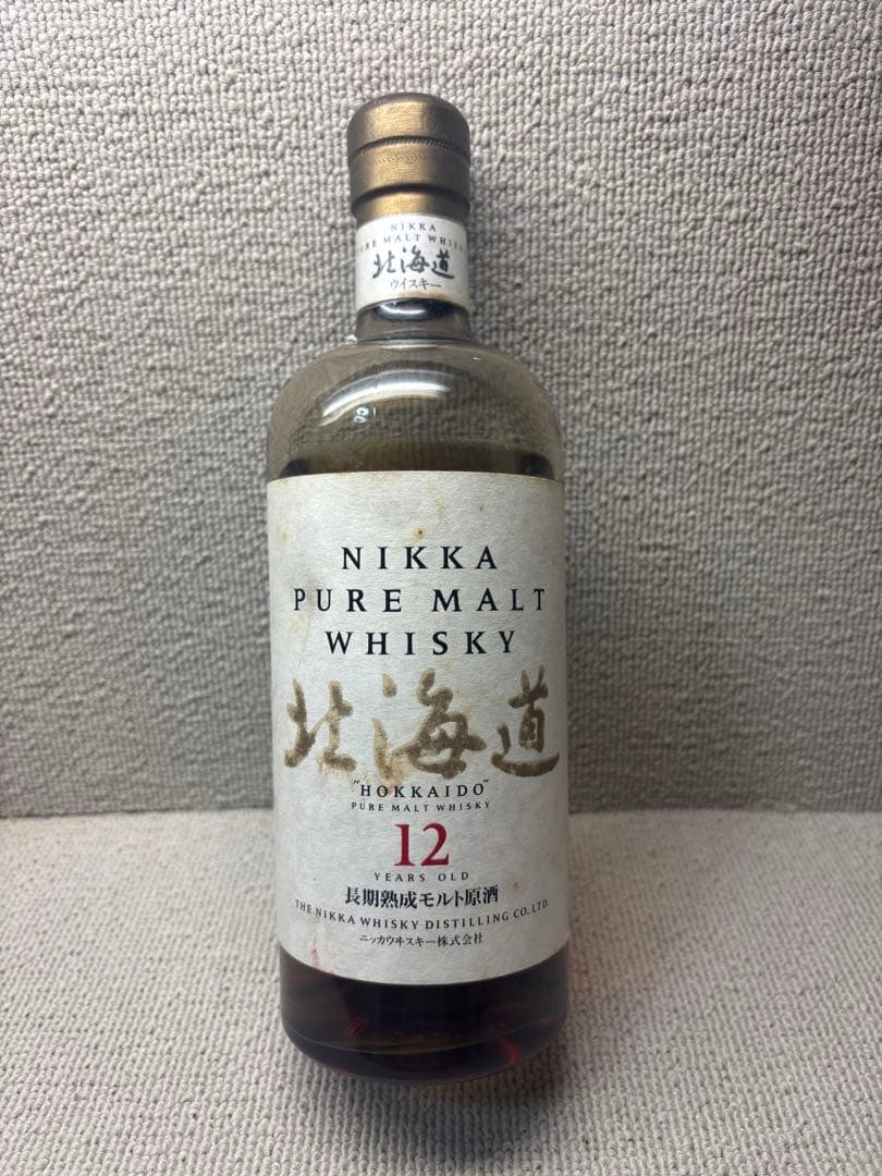 ニッカウイスキー　北海道12年 長期熟成モルト原酒　未開封　終売品　750ml