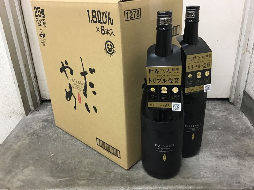 【濱田酒造】　だいやめ - DAIYAME-　１．８L　 １ケース（６本入）