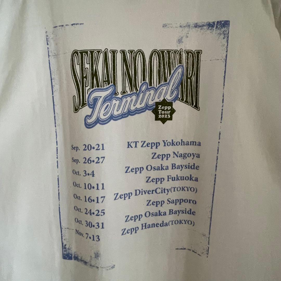 匿名発送 セカオワ Terminal ツアーTシャツ Mサイズ ホワイト 白