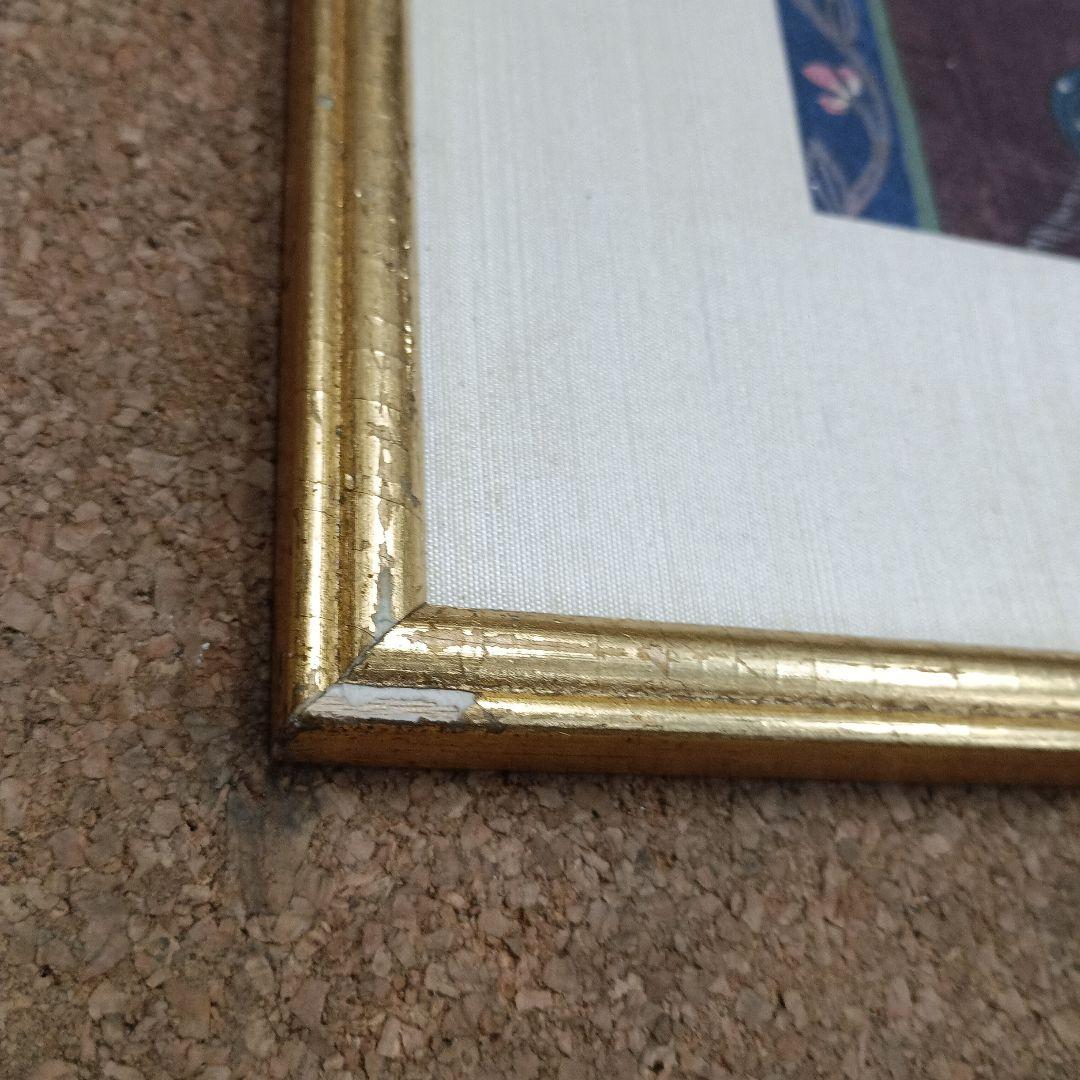 4444）タイの寺院画・宗教画？？？　水彩系の直筆　詳細不明