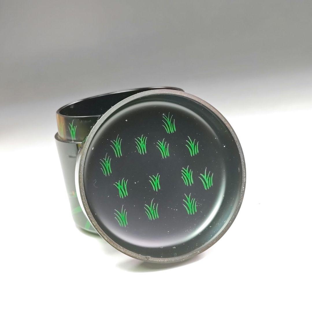 ウ206 棗『中村宗悦』『即中斎好　早苗蛍蒔絵　雪吹茶器　共箱』茶道具　漆塗