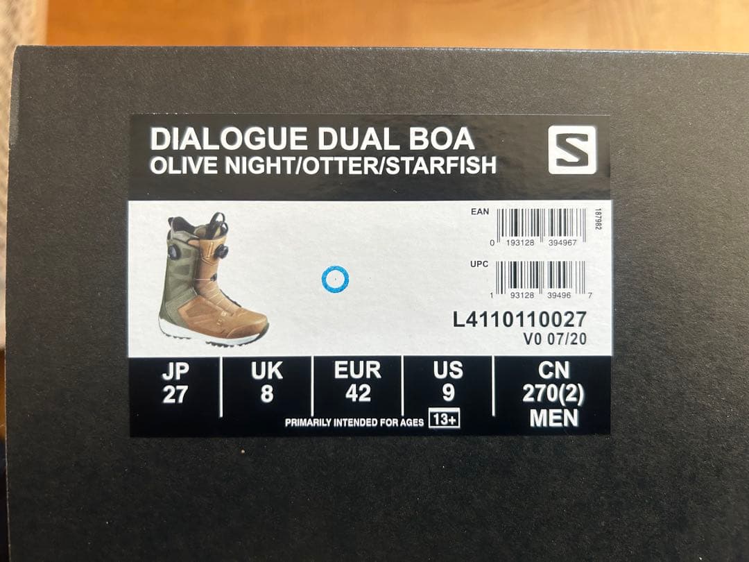 DIALOGUE DUAL BOA OLIVE NIGHT スノーボードブーツ