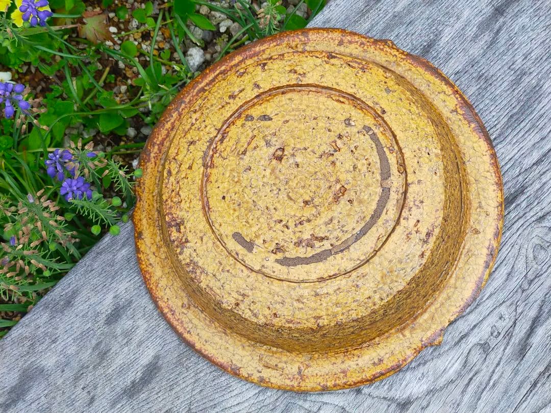 ♥時代　黃瀬戸　鉢　無傷　骨董　古玩　中国　レトロ　アンティーク