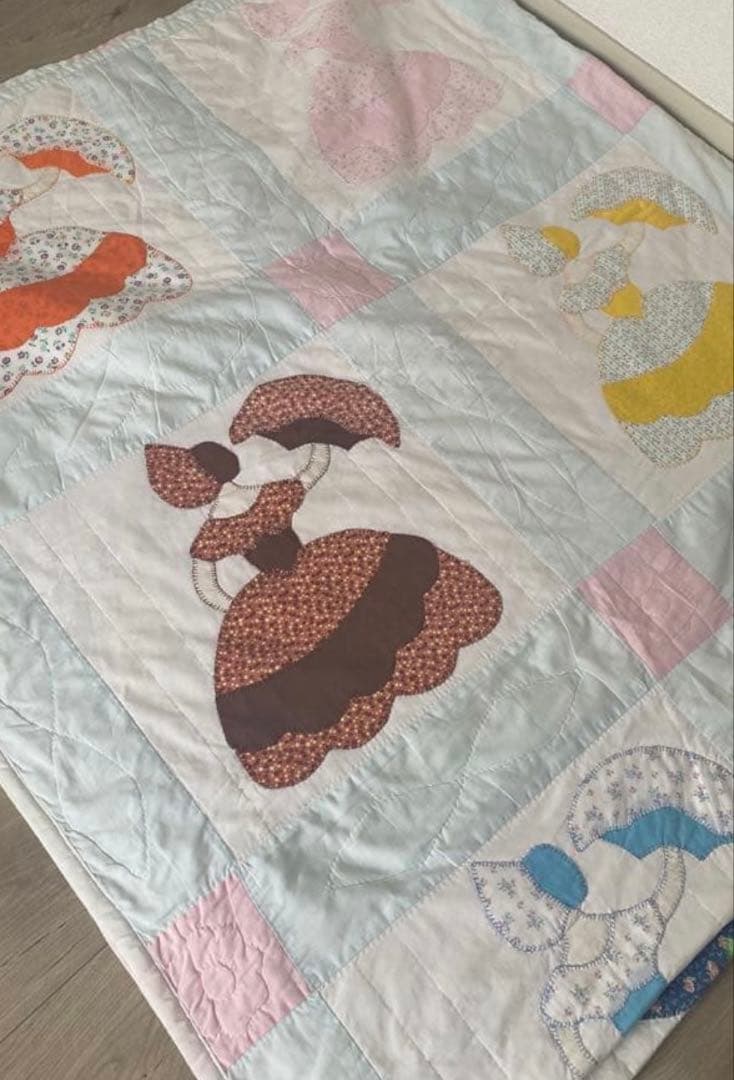 【リメイクにもオススメ】希少　アメリカンヴィンテージキルト　　かなり大きめサイズ