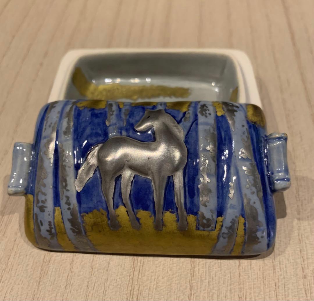 香合 在銘あり　馬　茶道具 ウマお稽古　茶会 抹茶 濃茶 香合