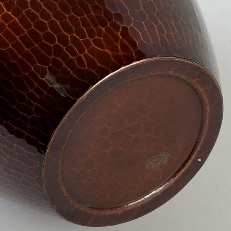 茶道具　伊藤久芳堂　銅蟲花瓶　花器　共箱　N　9404