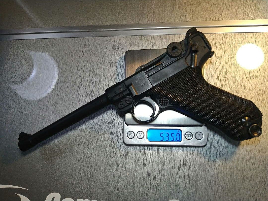 希少な美品！タナカ製　ルガーＰ０８　６インチ！　作動快調なガスブロ、ガス漏無し！