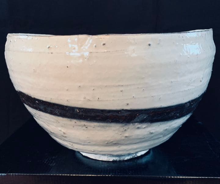 辻村史朗　粉引片口大鉢