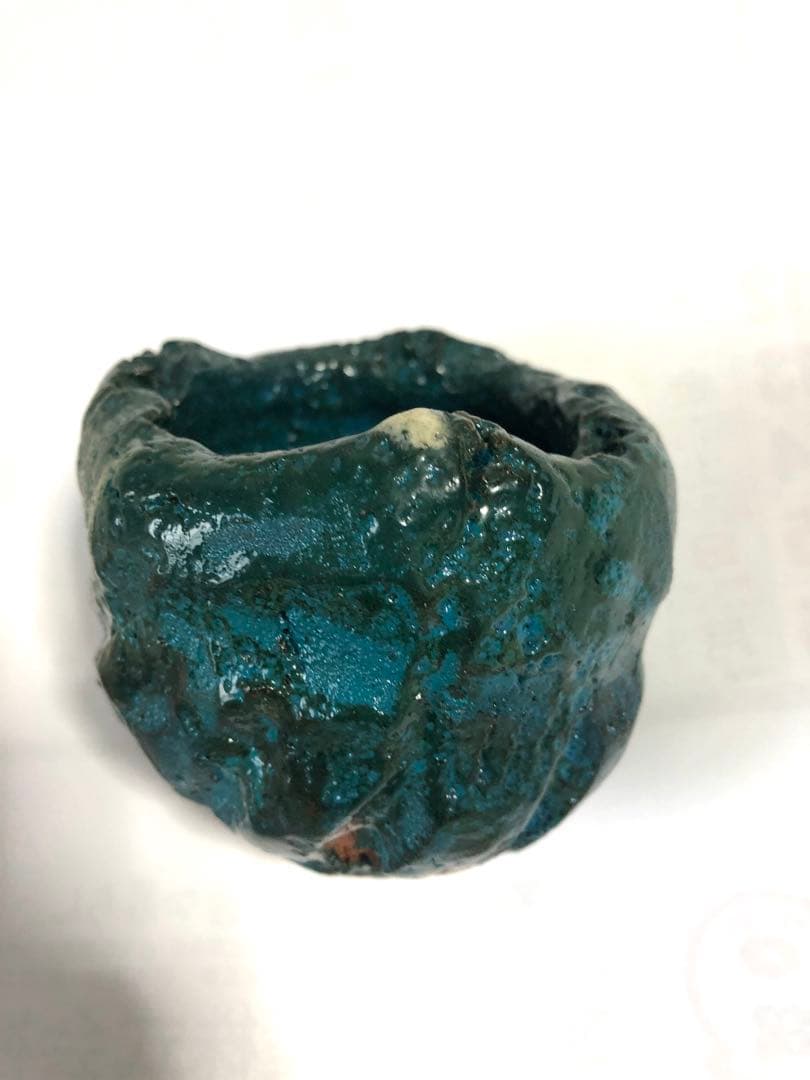 いい仕事していますよ、藍色で有名な陶芸家さんのぐい呑み