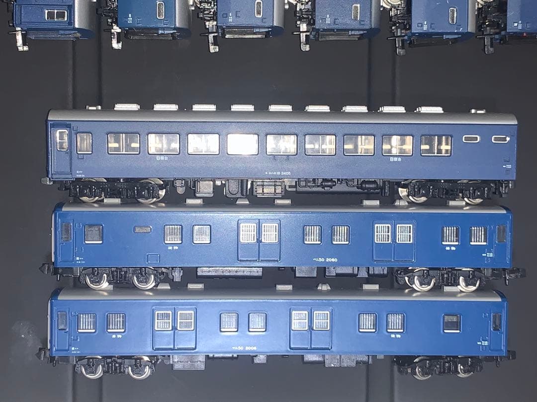 Nゲージ 10系客車とマニ50 9両セット