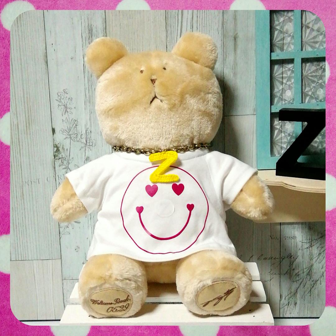 ［７］ぬいぐるみ　洋服　スマイル　お座りクマ　チャングンソク　Zikzin