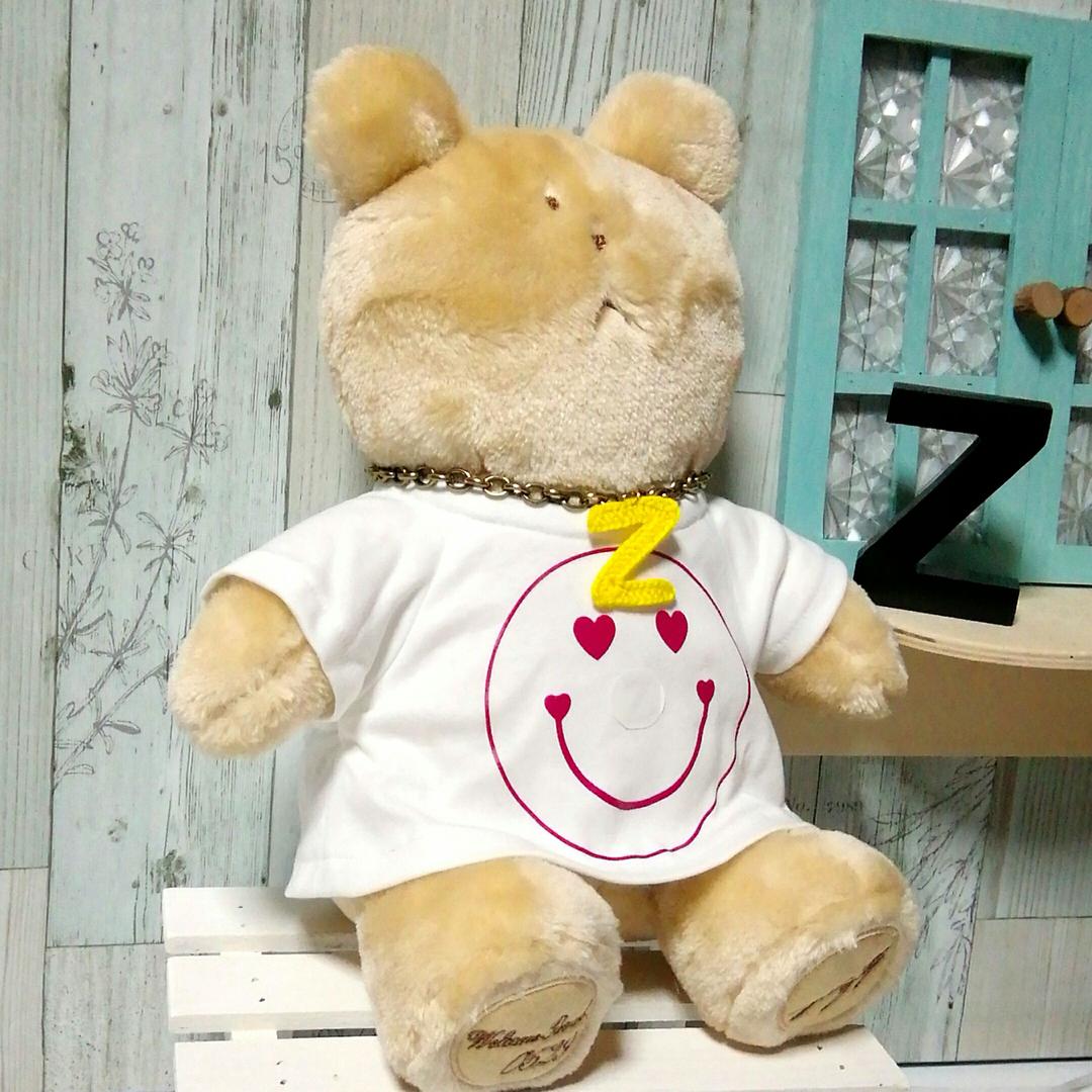 ［７］ぬいぐるみ　洋服　スマイル　お座りクマ　チャングンソク　Zikzin