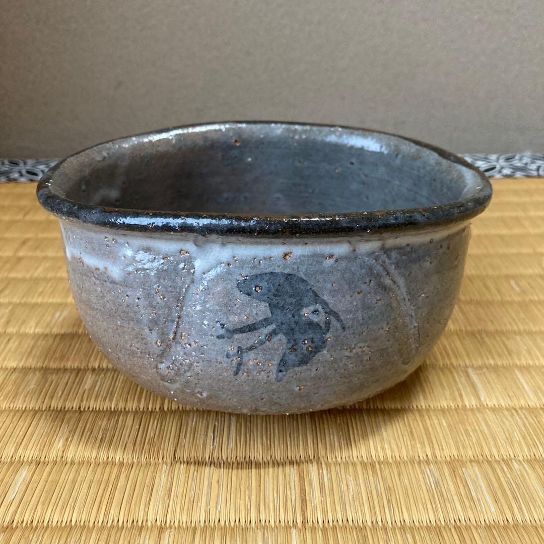 絵唐津沓茶碗　十三代中里太郎右衛門作