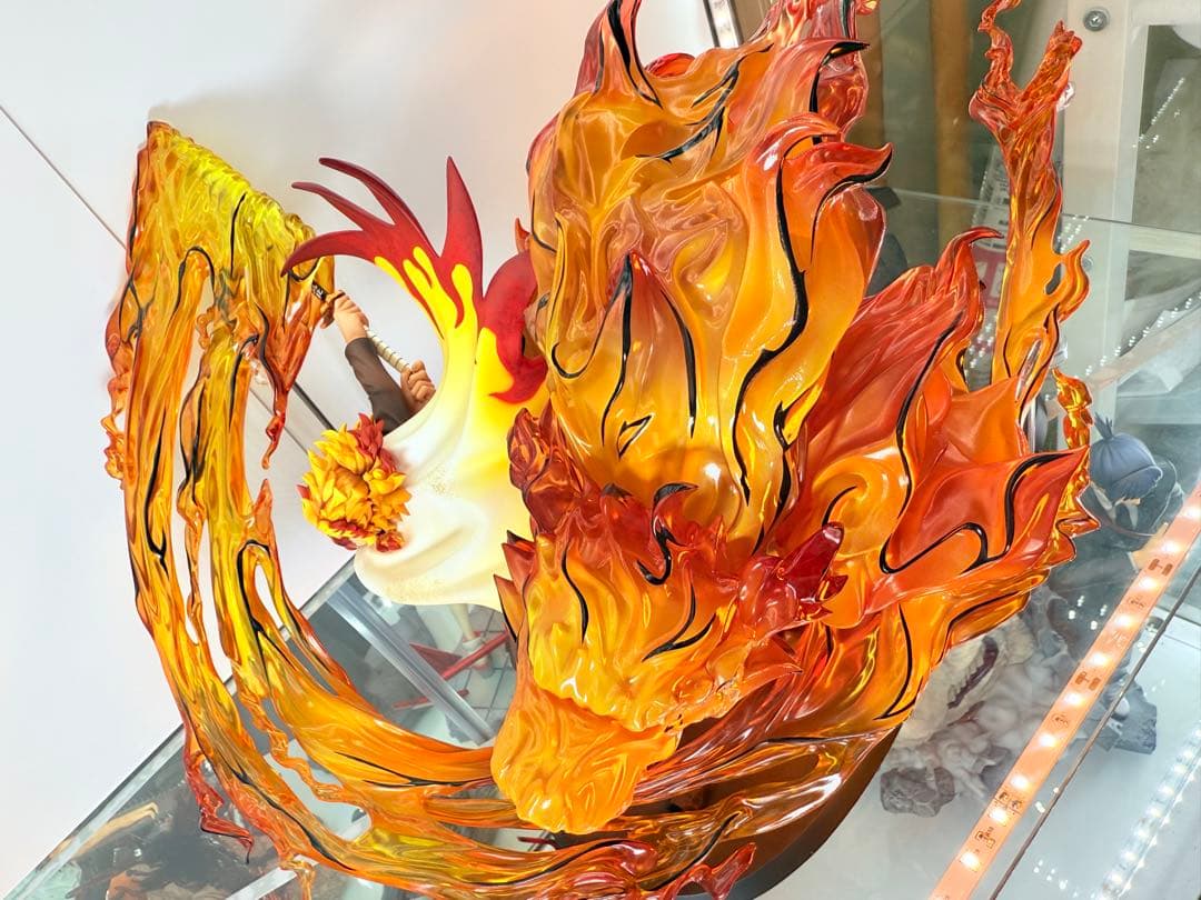 【開封品】煉獄杏寿郎 フィギュア炎の呼吸伍丿型「炎虎」/上弦の参猗窩座2体セット