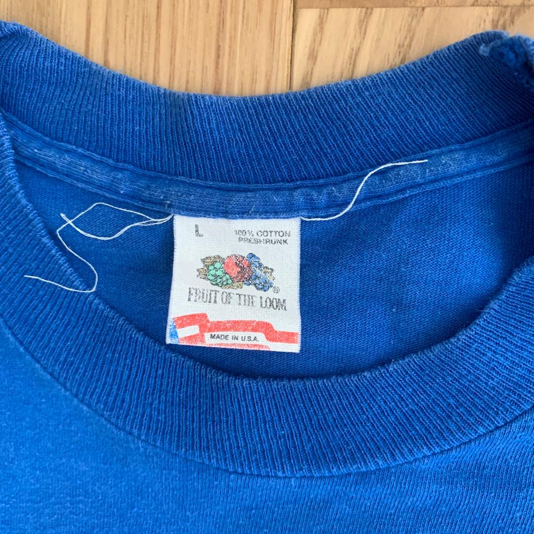 80s R.E.M. バンドTシャツ USA製 L ヴィンテージ 青