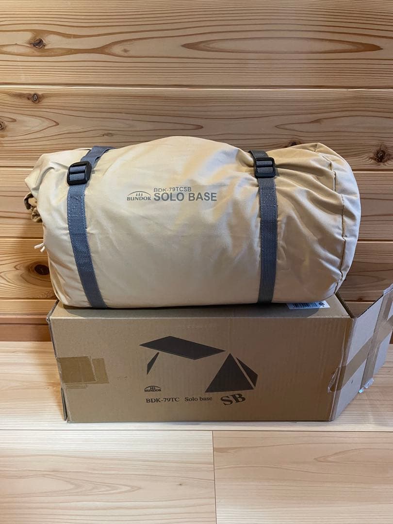新品未使用品 BUNDOK(バンドック) ソロベース TC(サンドベージュ)