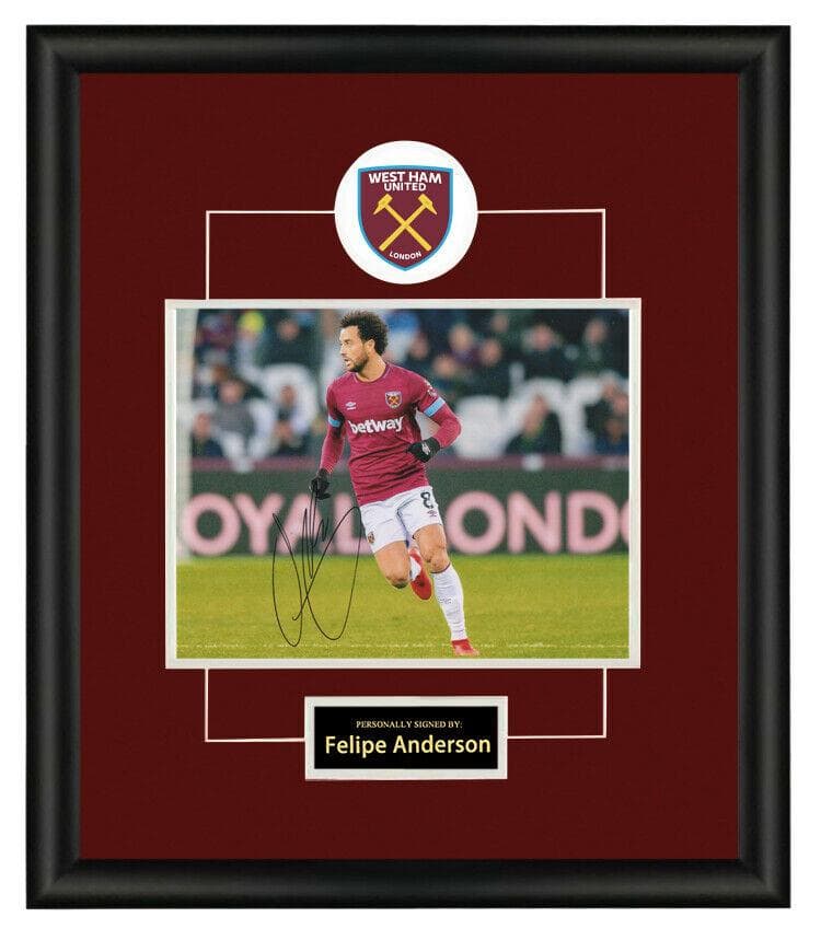 直筆サイン入り写真 フェリペ・アンデルソン ウェストハムFC SA鑑定済