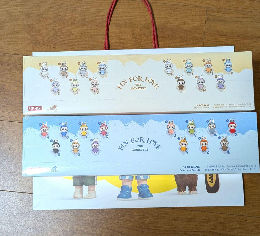 正規品 新品未開封　ラブブ PIN FOR LOVE アソートボックス2箱セット