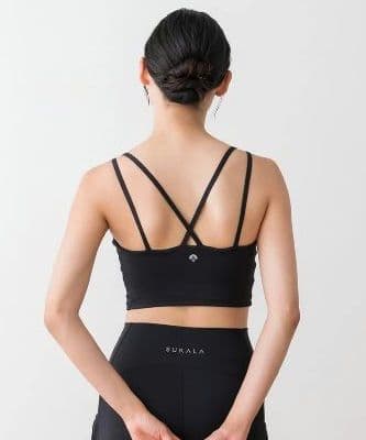 SUKALA　ブラトップ付きフラワーレーストップス　Lサイズ　ヨガ　ラバ