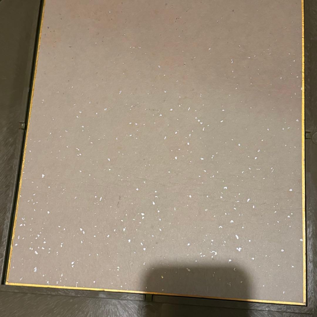 【初出し】三島由紀夫 サイン 直筆色紙「夏日烈烈」★額を開けて名刺を発見！超希少