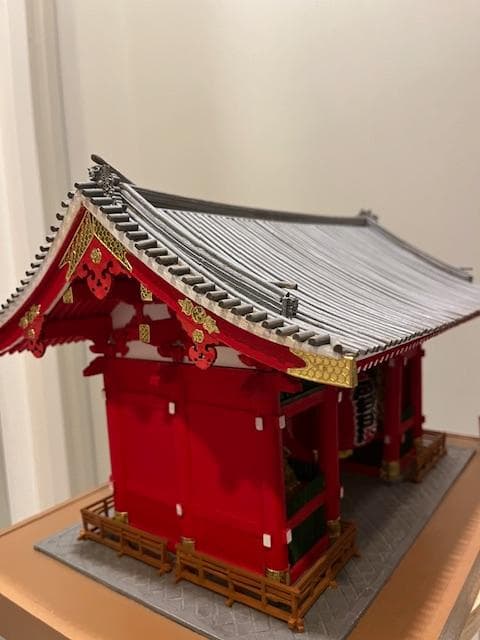 浅草寺 雷門 木製 建築模型 1/50 完成品