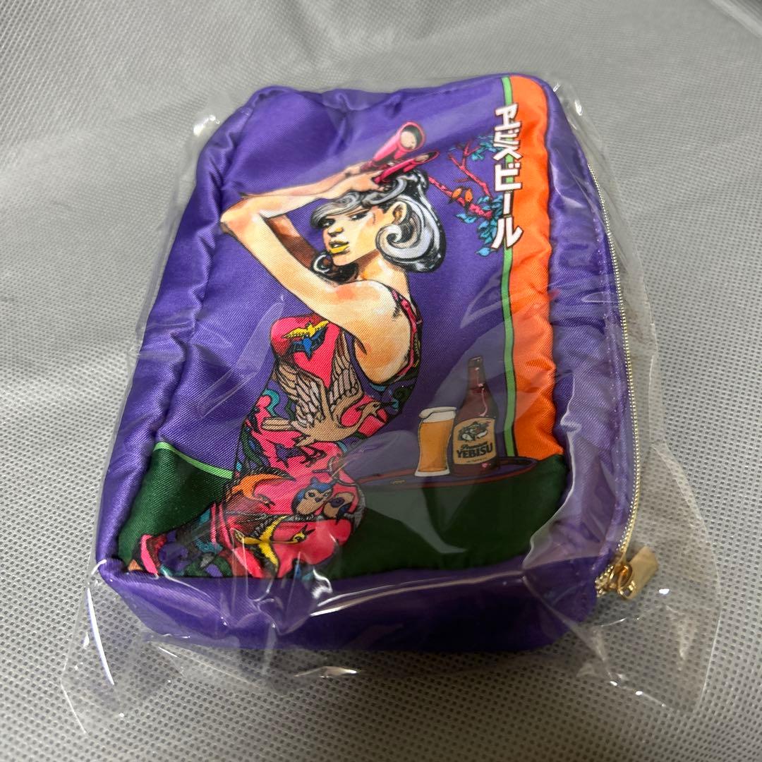 荒木飛呂彦×エビスビール　コラボ 6オンスグラスセット&ポーチ2種