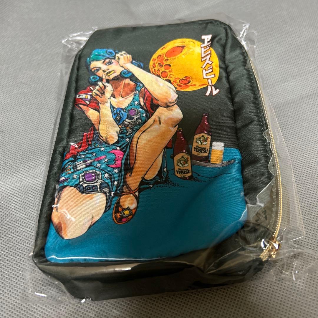 荒木飛呂彦×エビスビール　コラボ 6オンスグラスセット&ポーチ2種