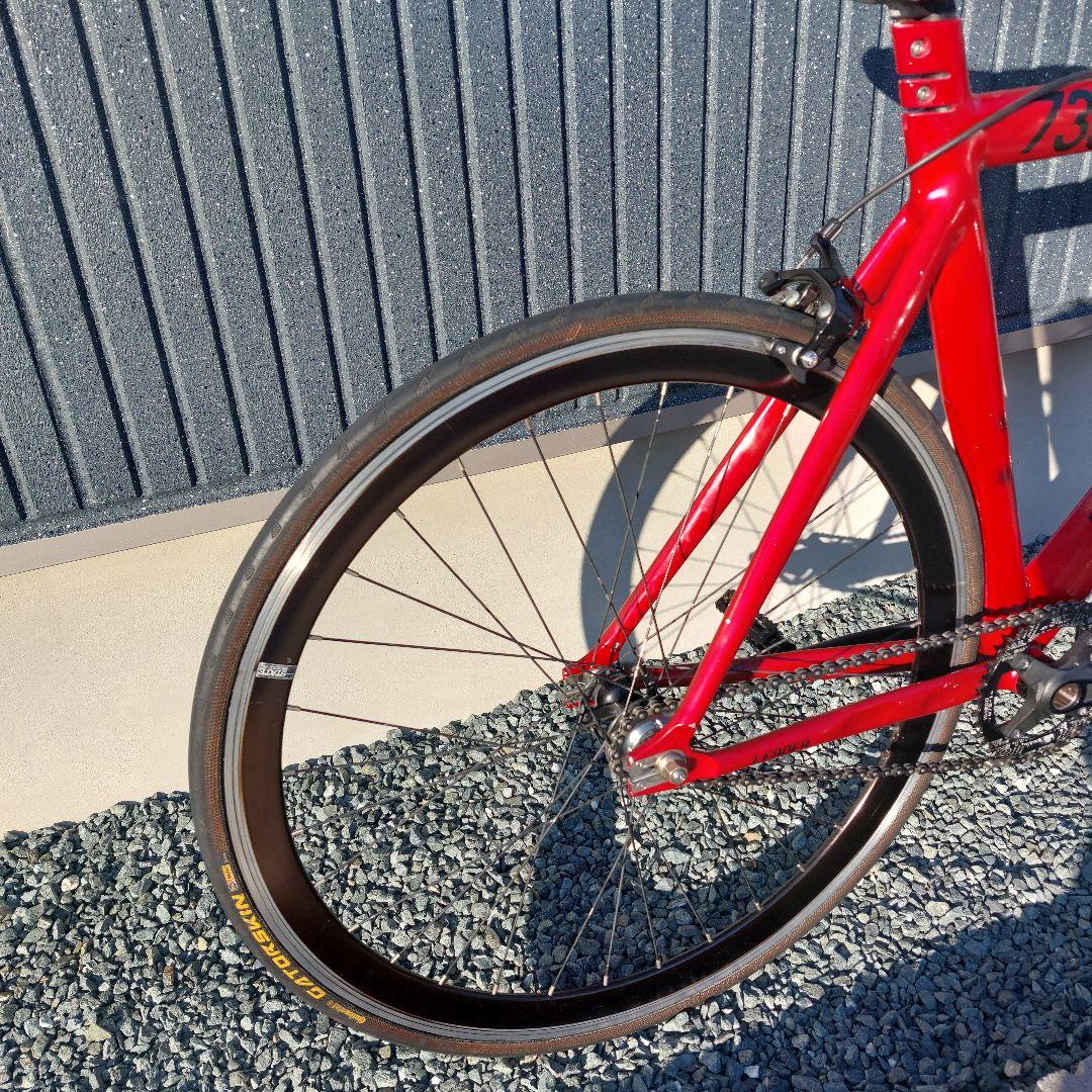 【送料込み】LEADER BIKE 735 65mmカーボンホイール 完成車体