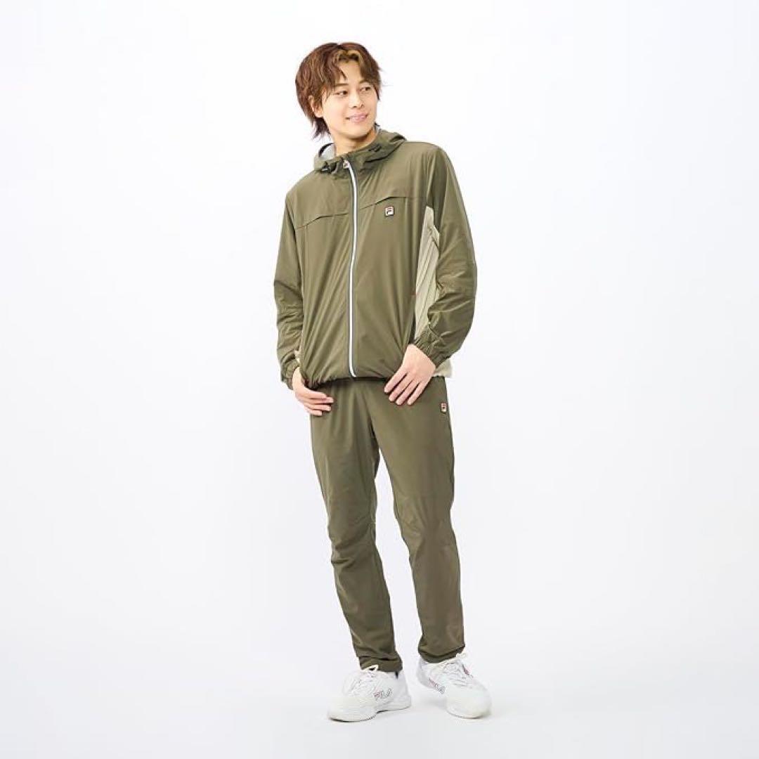 FILA フィラ テニスウェア ロングパンツ VM5635 カーキ メンズM新品
