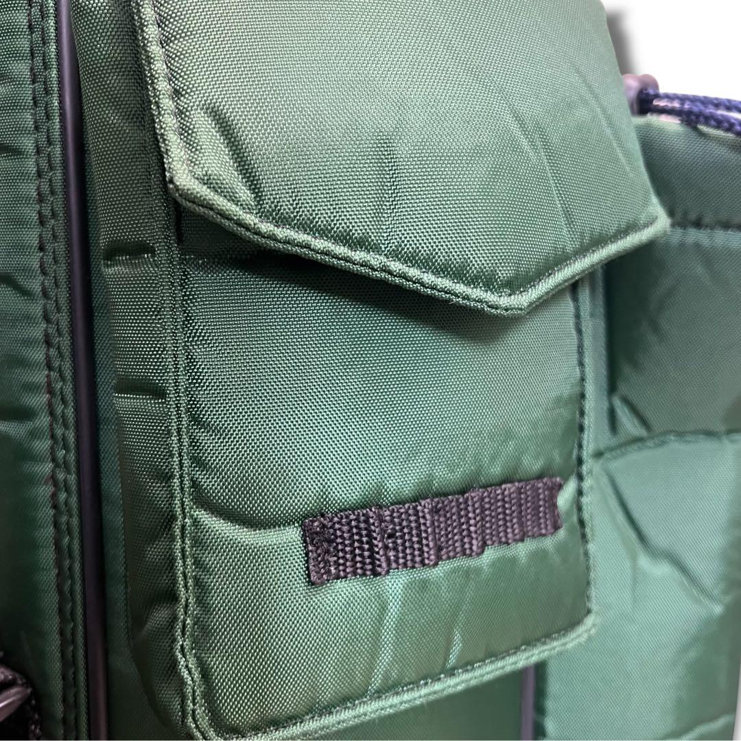 ヴィンテージ 美品 パーリーゲイツ キャディバッグ モスグリーン カーキ ゴルフ