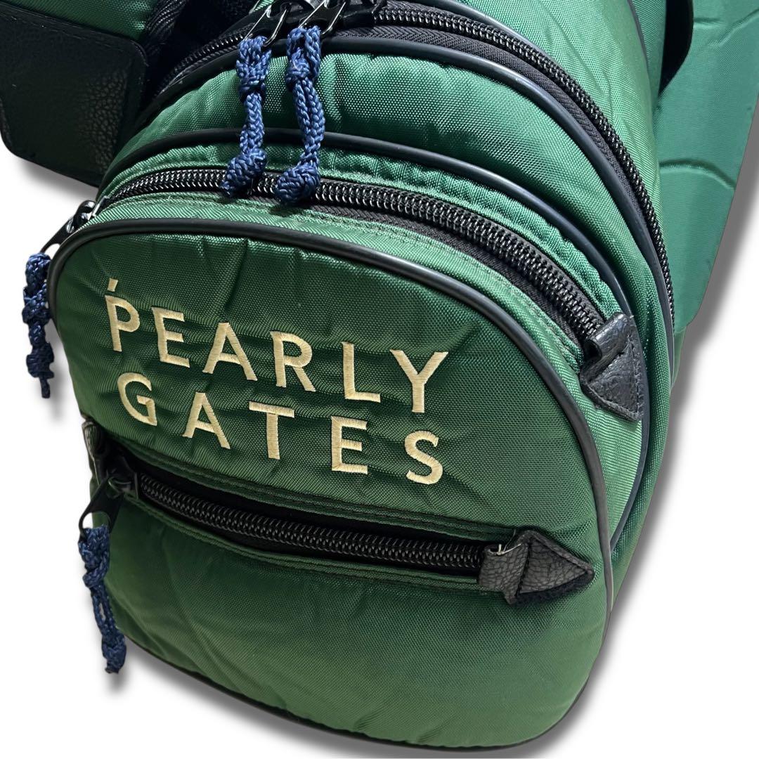 ヴィンテージ 美品 パーリーゲイツ キャディバッグ モスグリーン カーキ ゴルフ