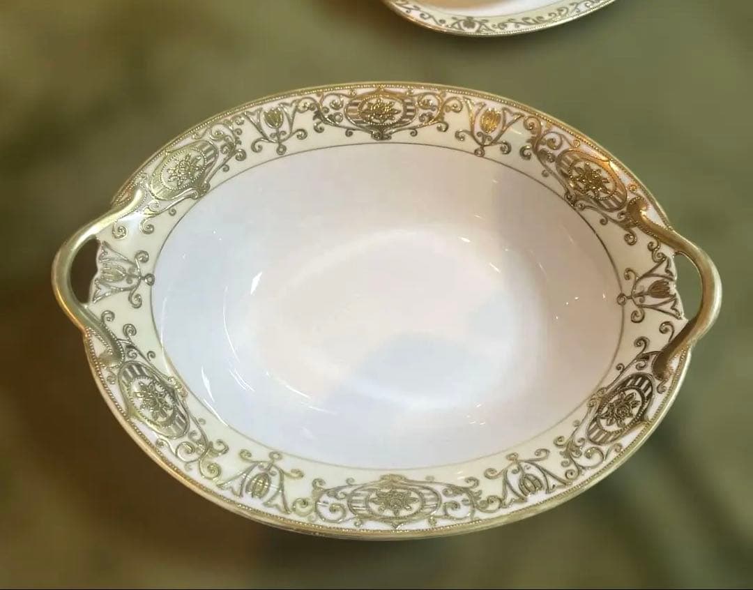 オールドノリタケOLD NORITAKEスープ皿大金彩