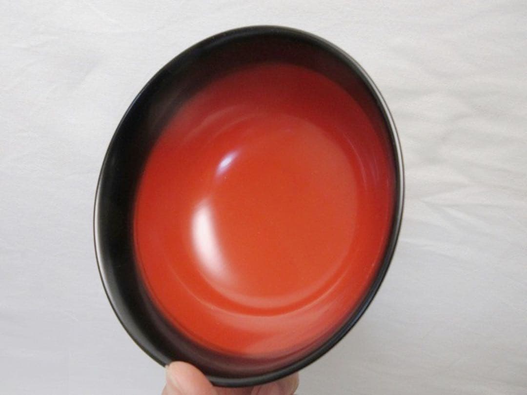 ほぼ未使用 懐石道具 木製黒塗 金彩花蒔絵 汁椀5客揃 瑾斎の漆器 内朱 元箱