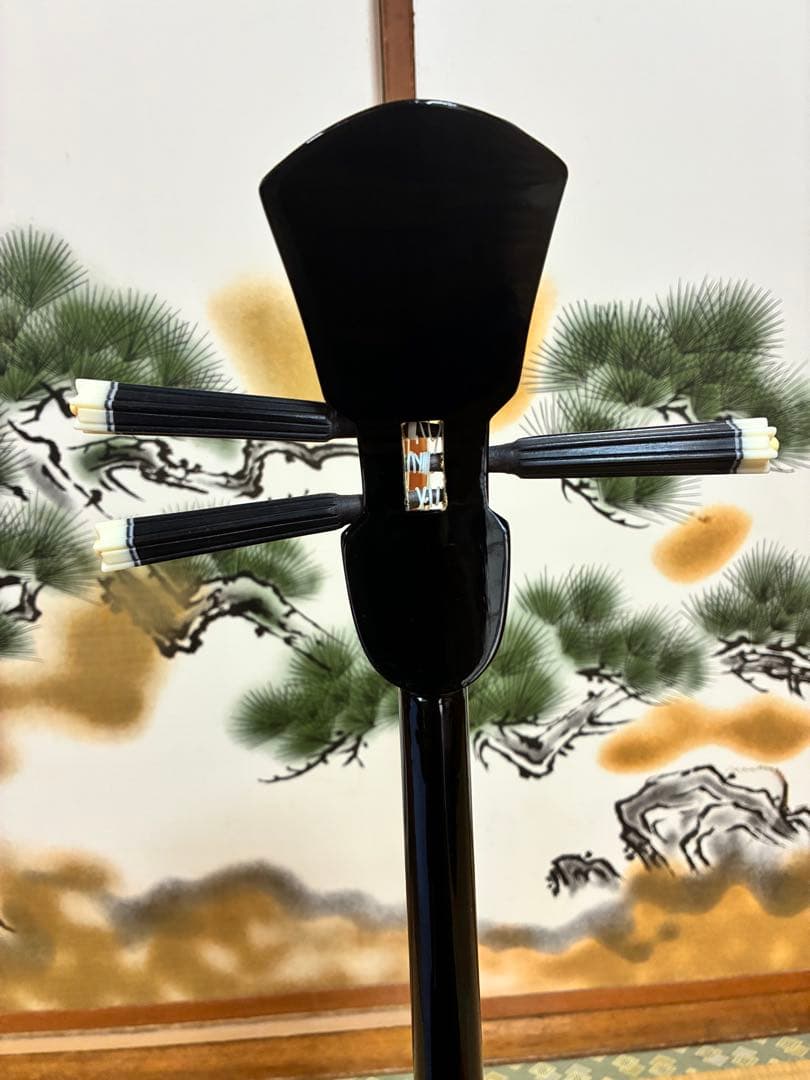 沖縄三線！貴重！知念大工型！本張り【一枚張り】