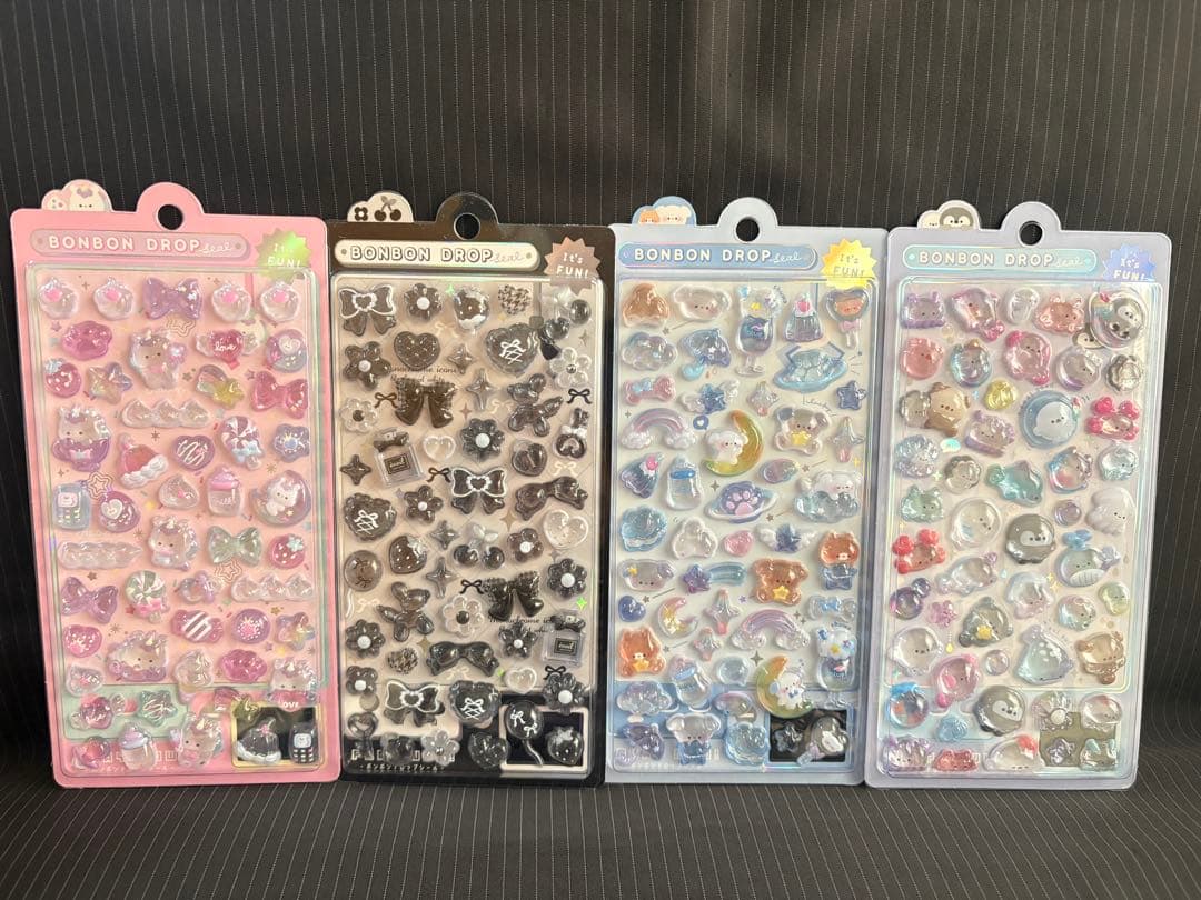 新品ボンボンドロップシール　まとめ売り クーリア サンリオ ちいかわ40枚セット