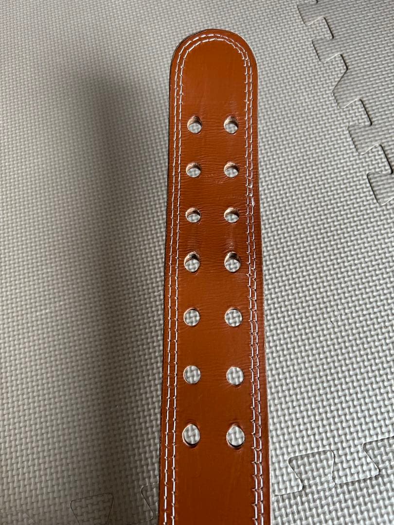 GOLD'S GYM トレーニングパワーベルト Mサイズ ブラウン