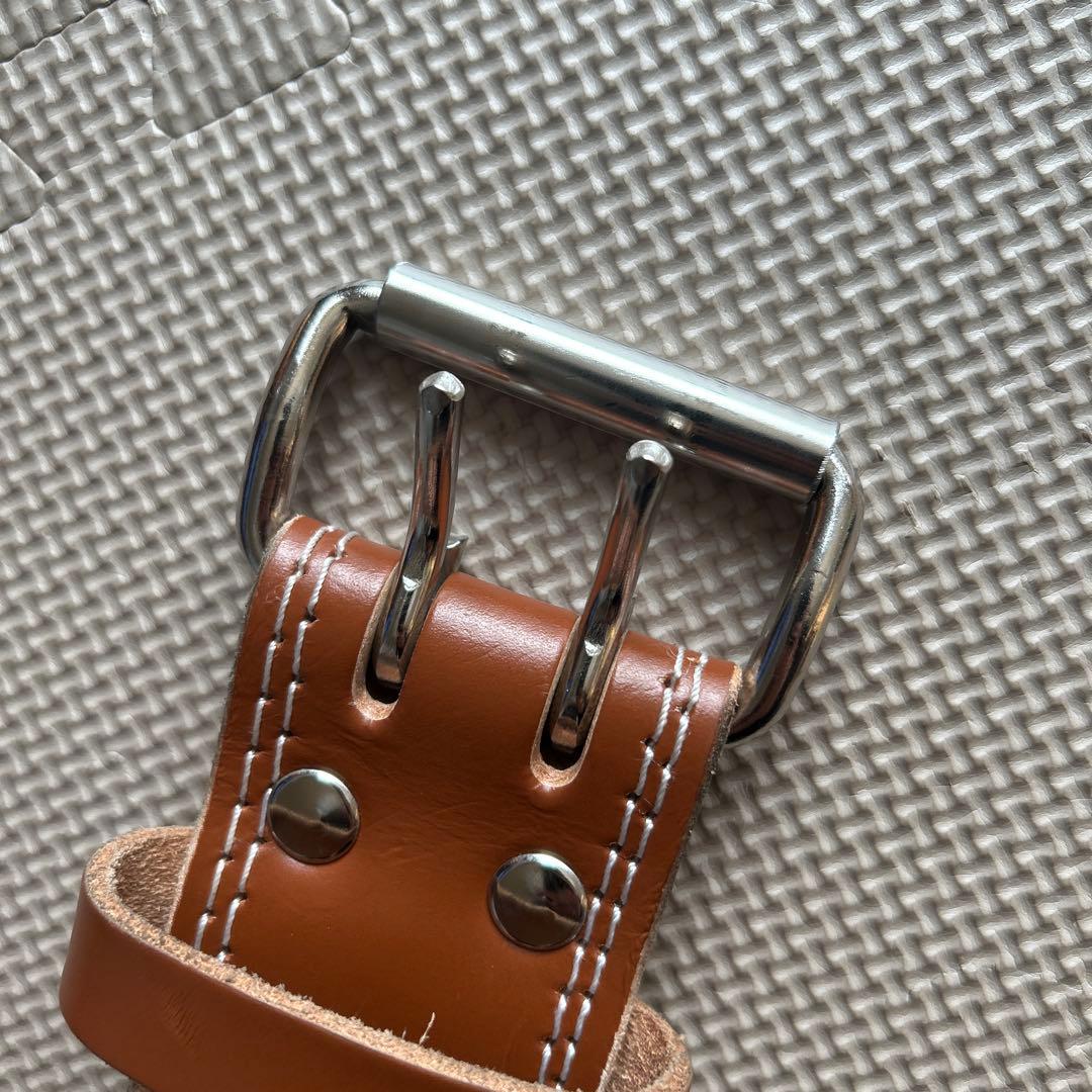 GOLD'S GYM トレーニングパワーベルト Mサイズ ブラウン