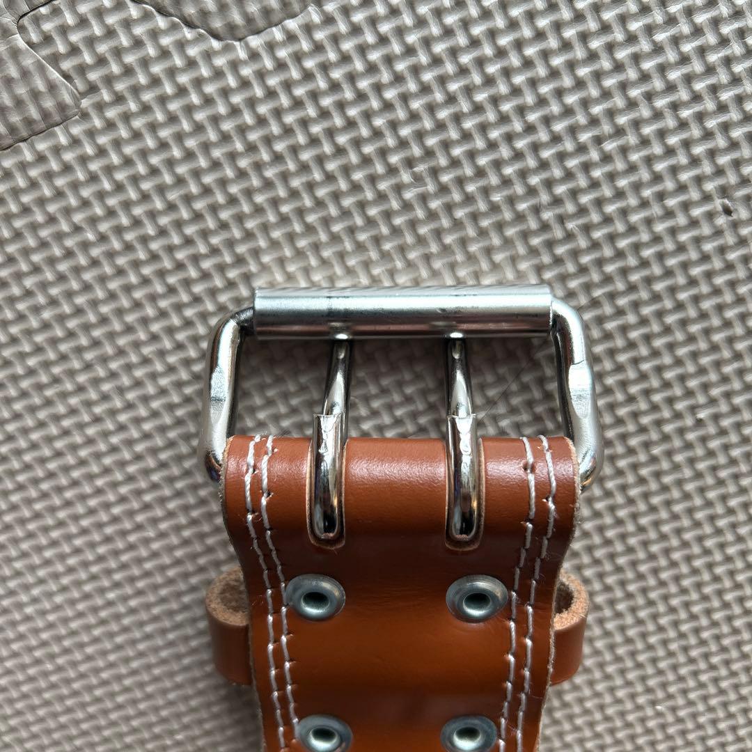 GOLD'S GYM トレーニングパワーベルト Mサイズ ブラウン