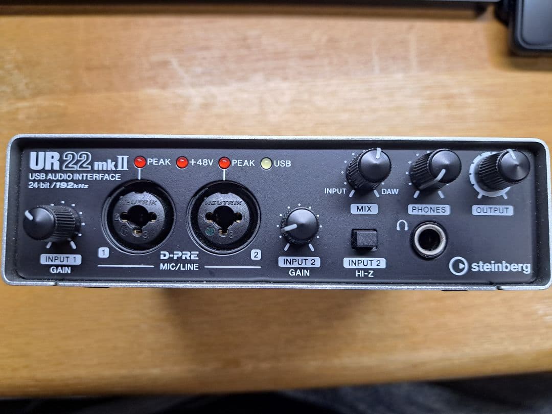 steinberg UR22mkⅱ オーディオインターフェイス