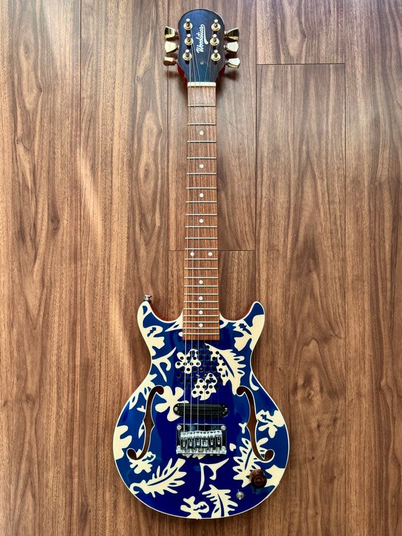 【美品】Woodstics アンプ内蔵ミニギター アロハケン 横山健 ESP
