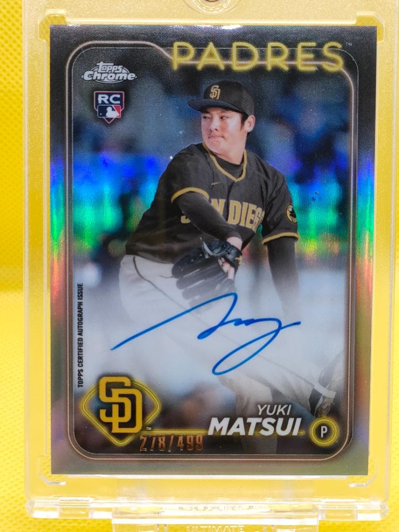 松井祐樹_直筆オンカードサイン_ルーキーカード_シリアルNo.付き