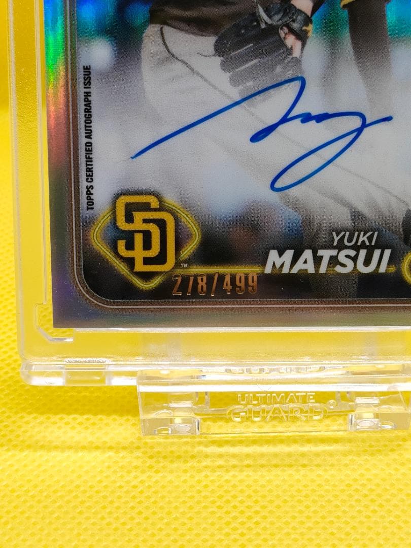 松井祐樹_直筆オンカードサイン_ルーキーカード_シリアルNo.付き