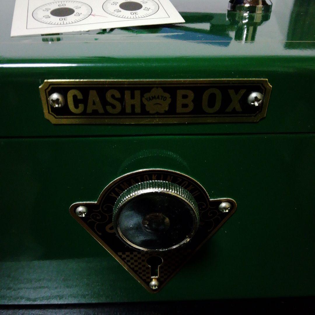 超希少未使用品　昭和レトロ緑色キャッシュボックス ダイヤル式