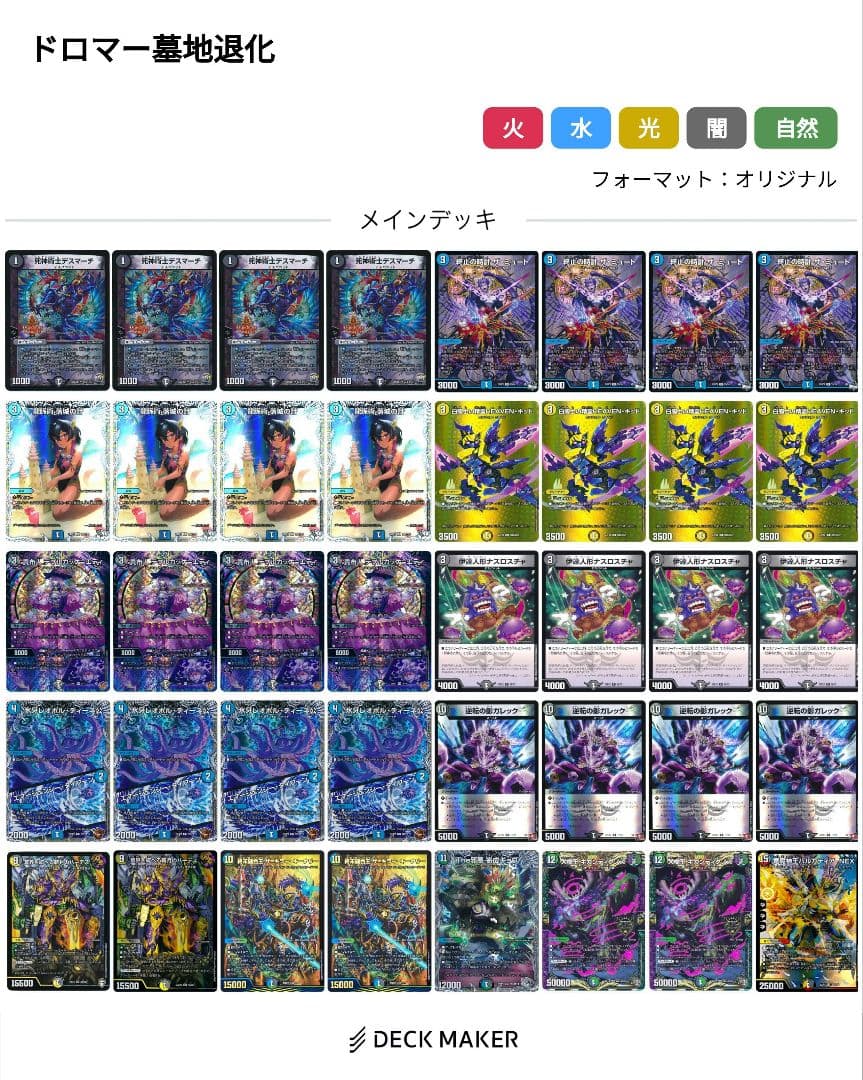 ドロマー 墓地退化 デッキ