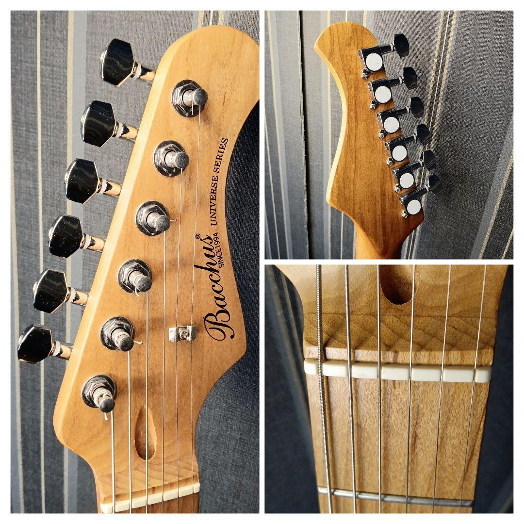 絶版 限定カラー Bacchus バッカス BST-2-RSM ゴールド ギター