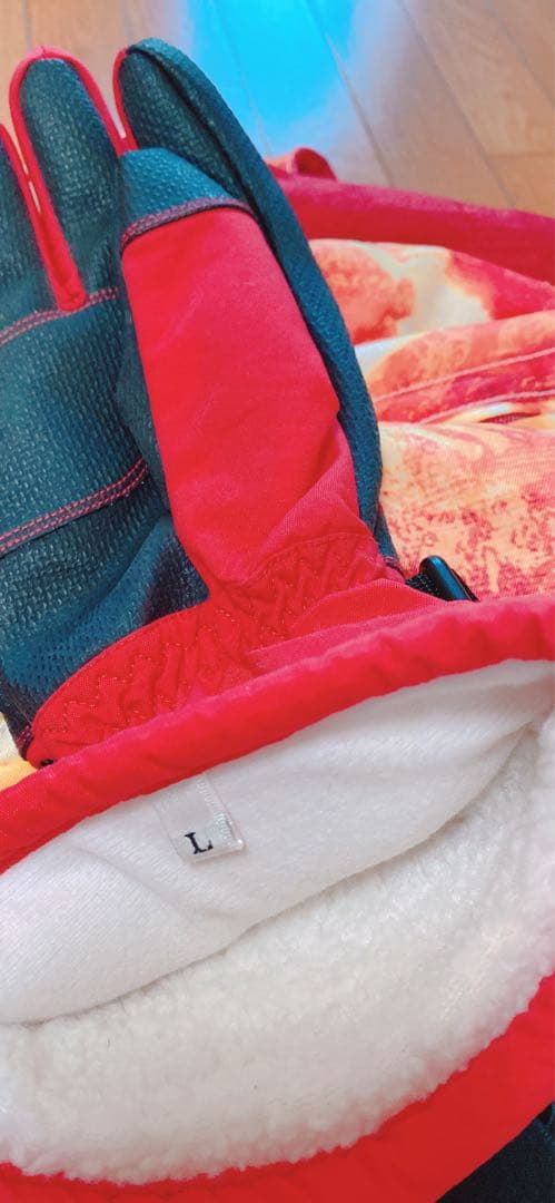 DESCENTE スキーウェア 赤 オレンジ