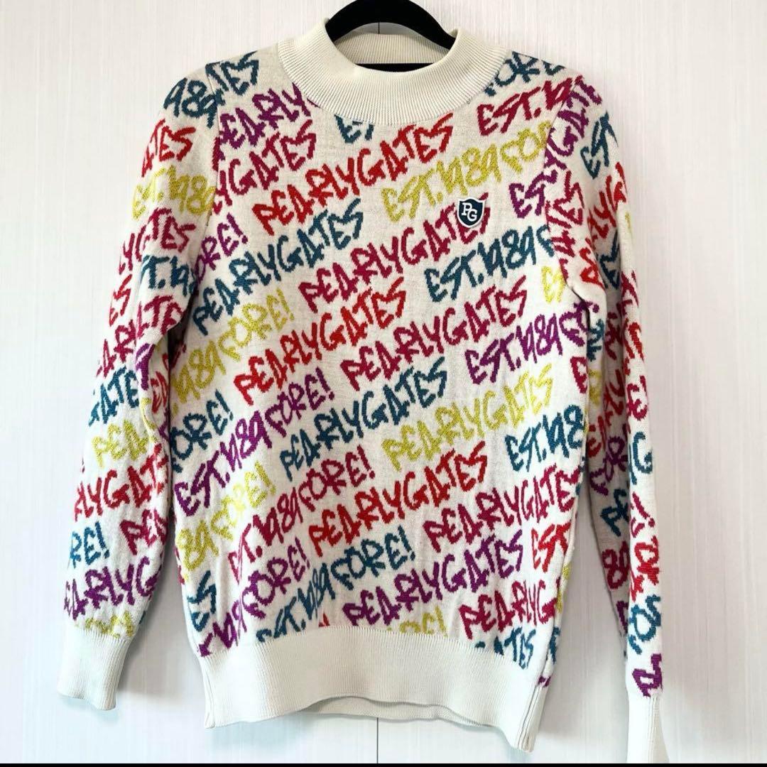 ゴルフウェア カラフルニットセーター