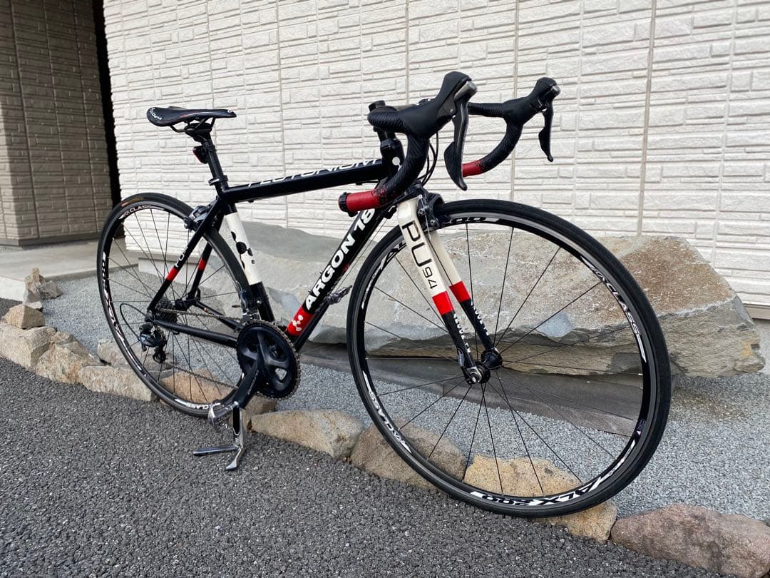 ARGON18 ロードバイクフレーム ブラック/レッド サイズ XS アルテグラ
