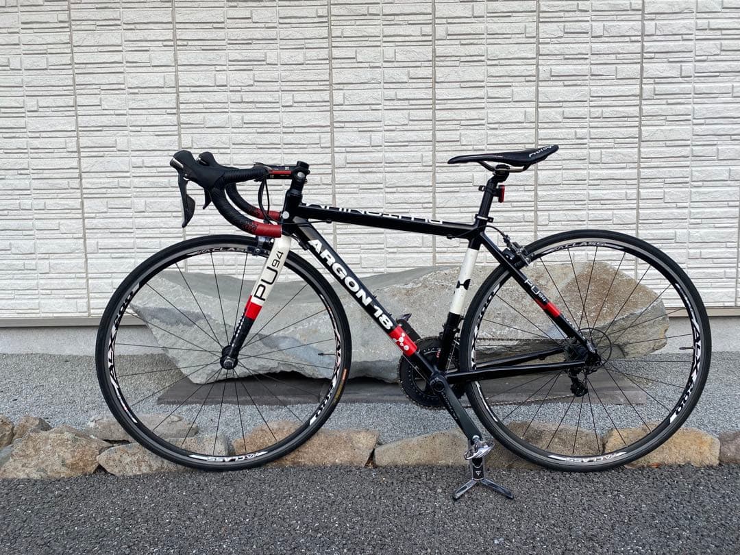 ARGON18 ロードバイクフレーム ブラック/レッド サイズ XS アルテグラ