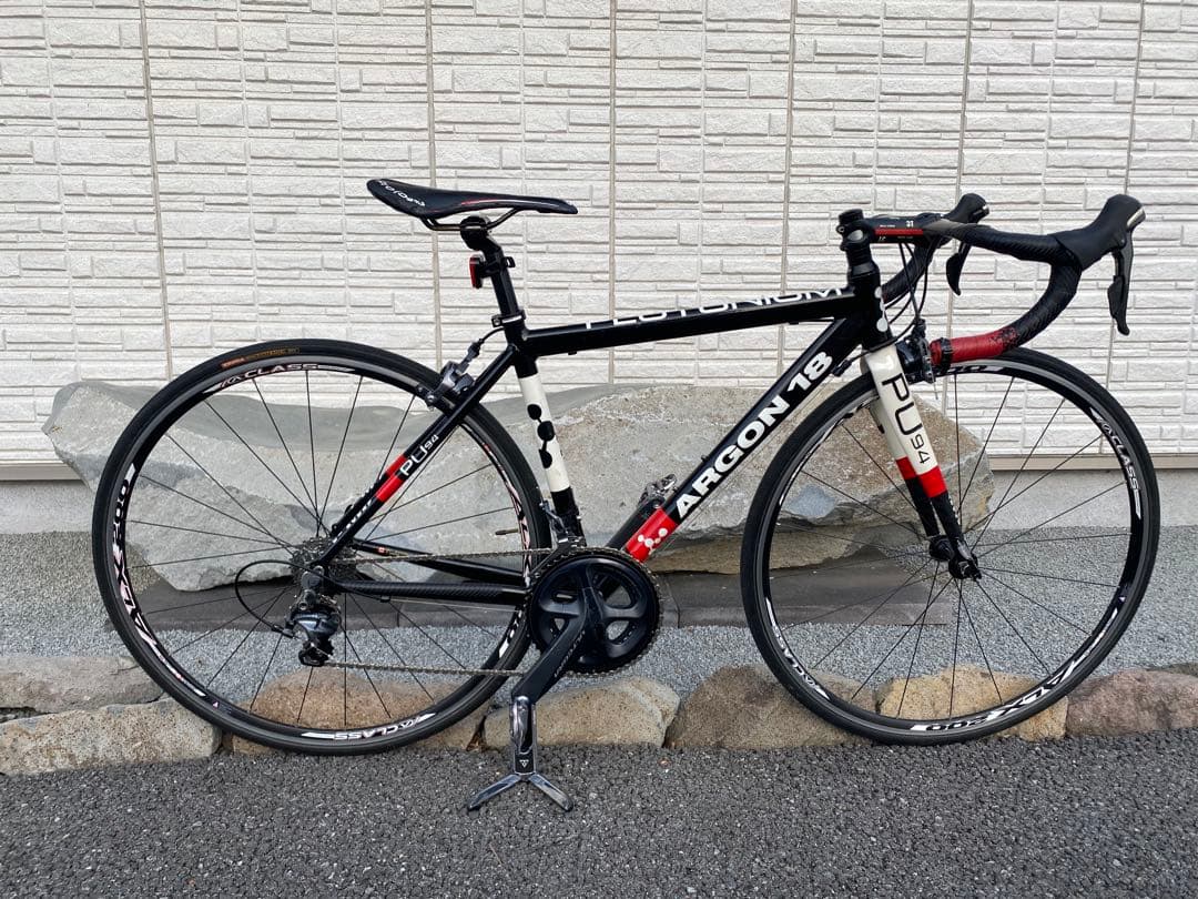 ARGON18 ロードバイクフレーム ブラック/レッド サイズ XS アルテグラ
